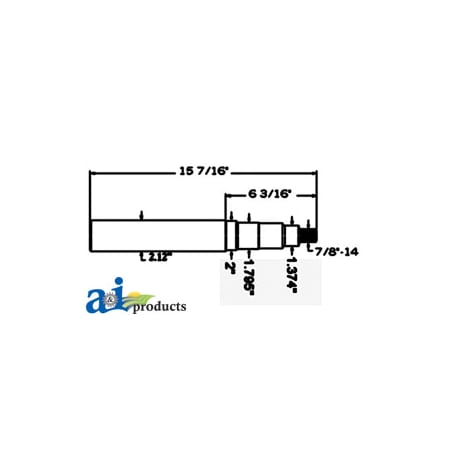 A & I Products Spindle 15" x7" x2.1" A-SP4910